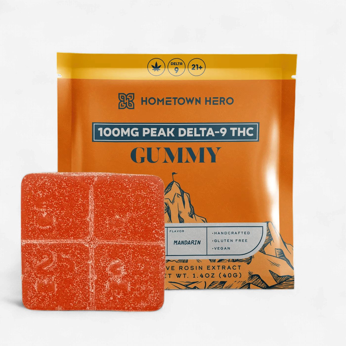 Mandarin Sour Diesel 100mg D9 Sativa Peak Gummy