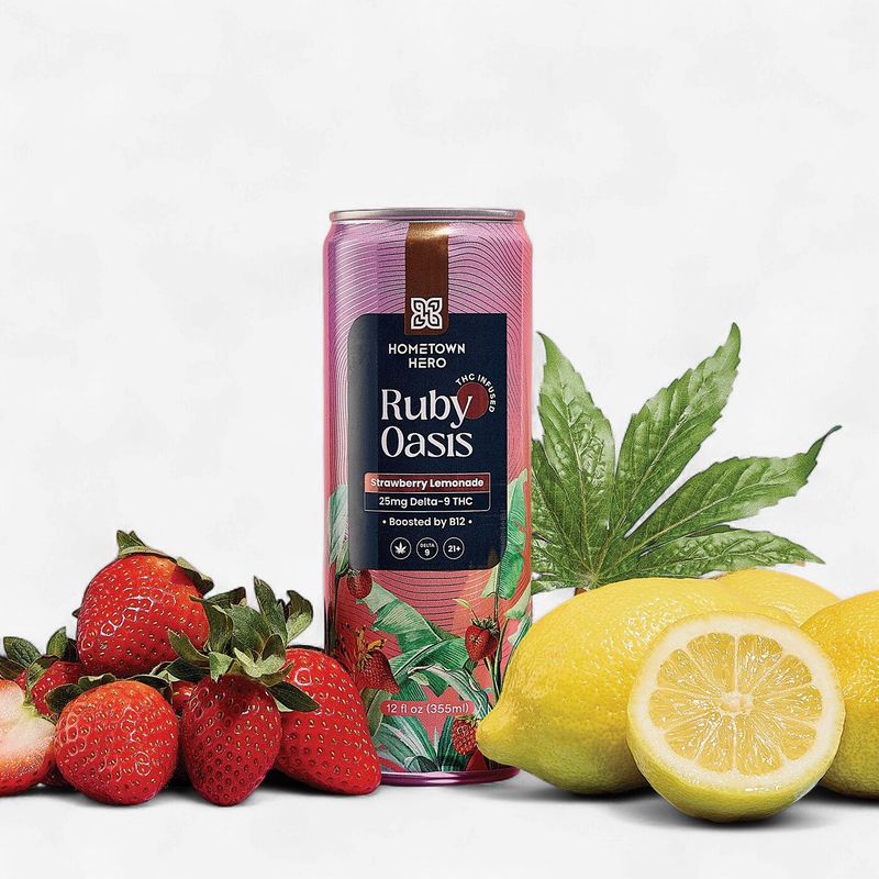 Ruby Oasis 25mg D9, Boosted with B12