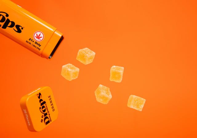 Orange Creative 5mg D9 Live Rosin Gummies