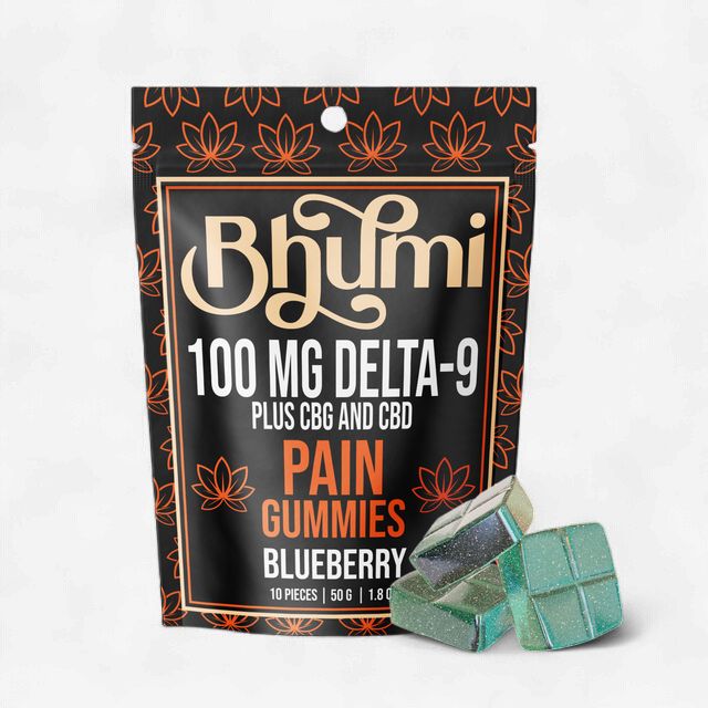 Pain 10mg D9, 40mg CBN, &amp; 40mg CBD Blueberry Gummies