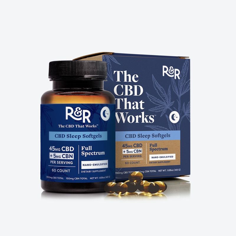 Sleep 45mg CBD &amp; 5mg CBN Full Spectrum Soft Gels