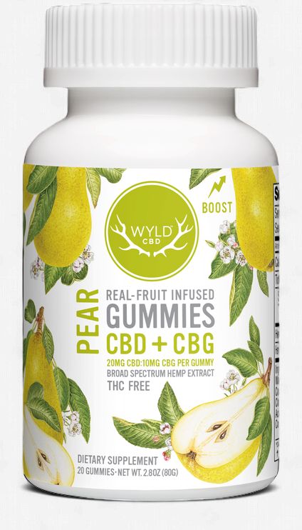 Pear 20mg CBD &amp; 10mg CBG Broad Spectrum Gummies