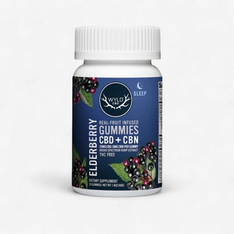 Elderberry 25mg CBD &amp; 5mg CBN Broad Spectrum Gummies