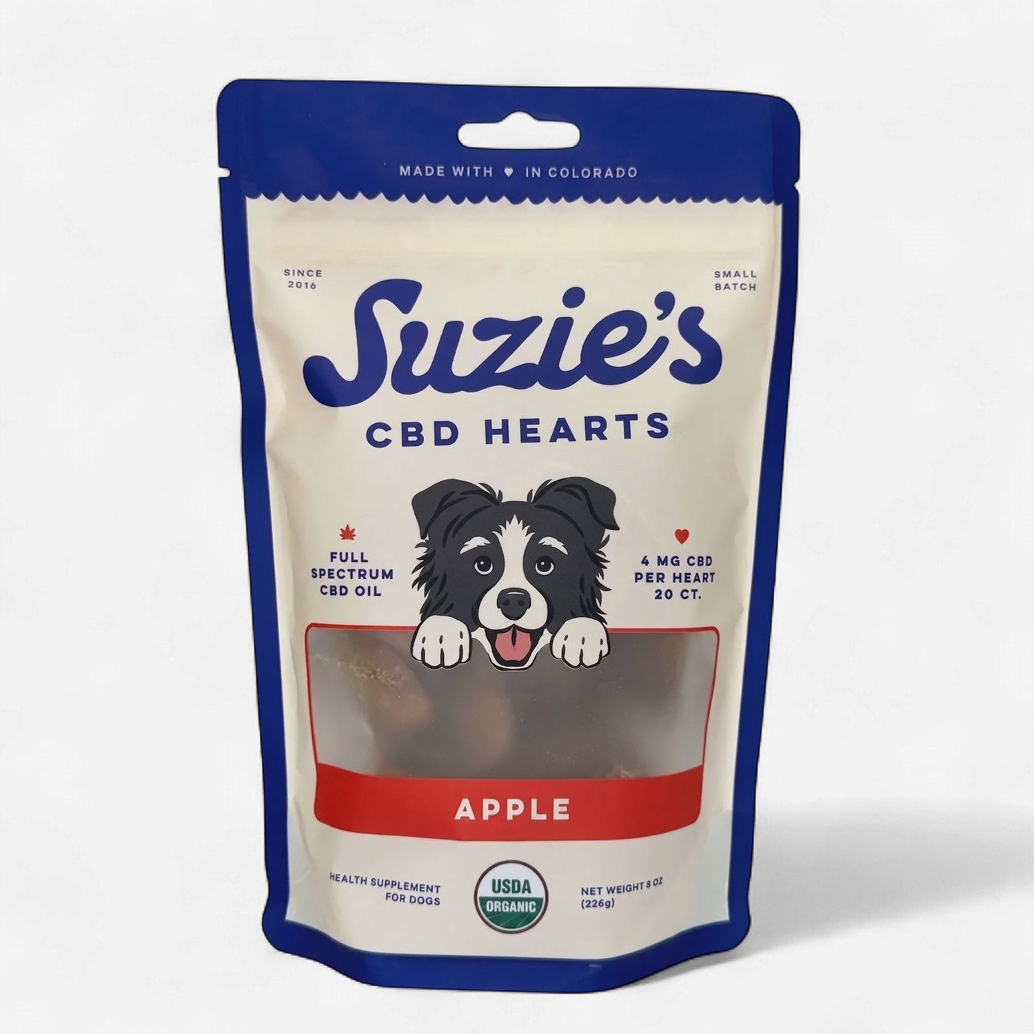 Apple Heart Dog Treats 20ct
