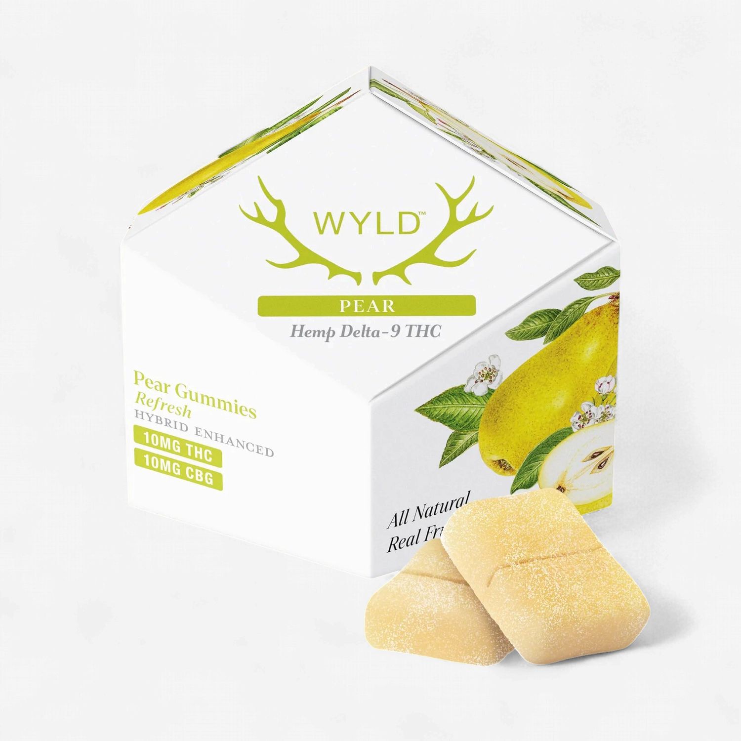 Pear Refresh 10mg D9 &amp; 10mg CBG Gummies