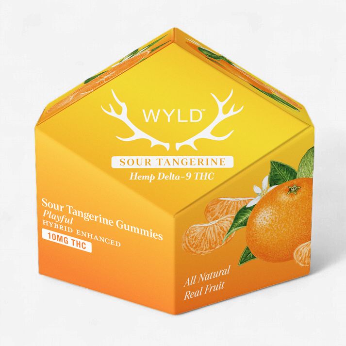 Sour Tangerine 10mg D9 Hybrid Gummies