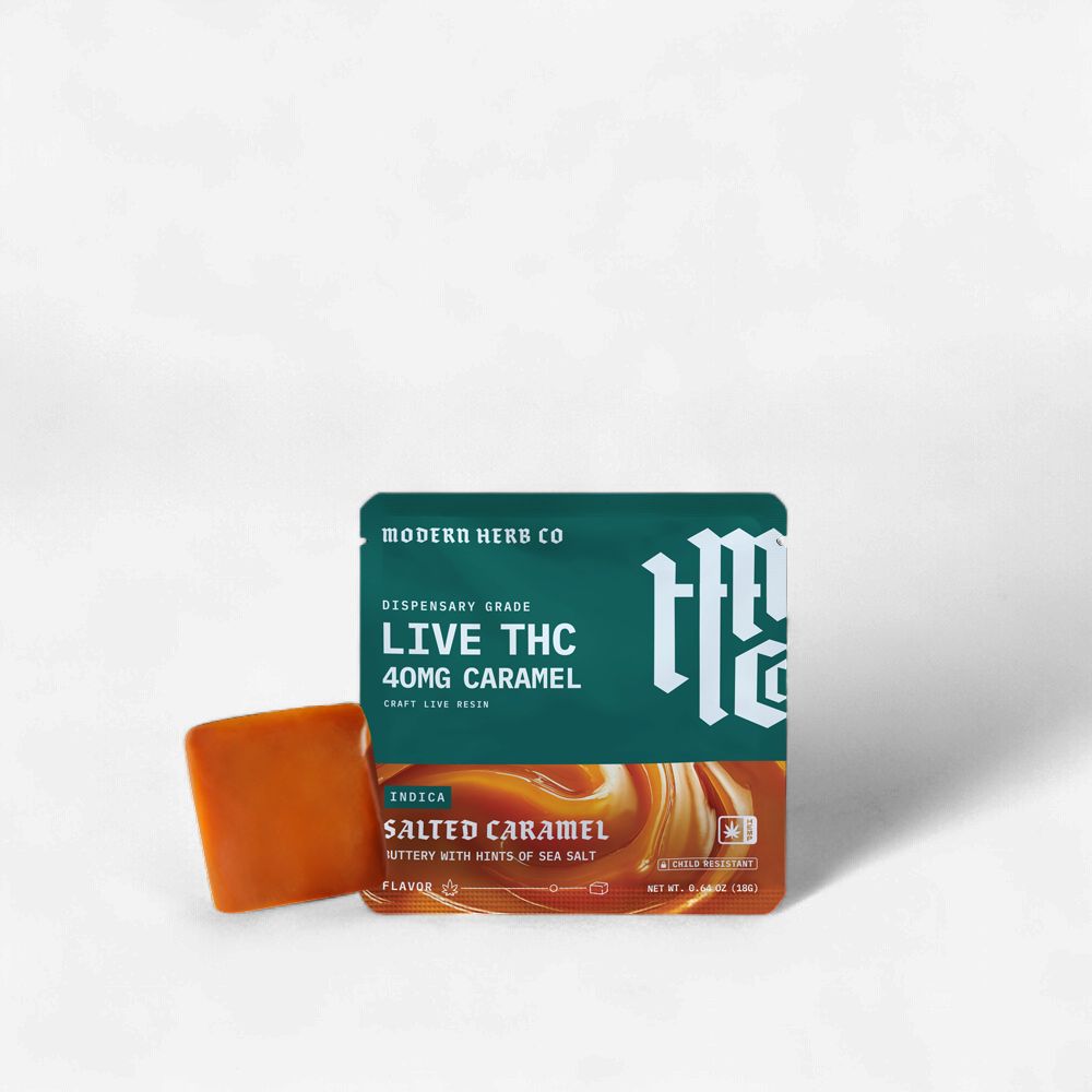 Indica Knockout 40mg D9 &amp; CBN Salted Caramel