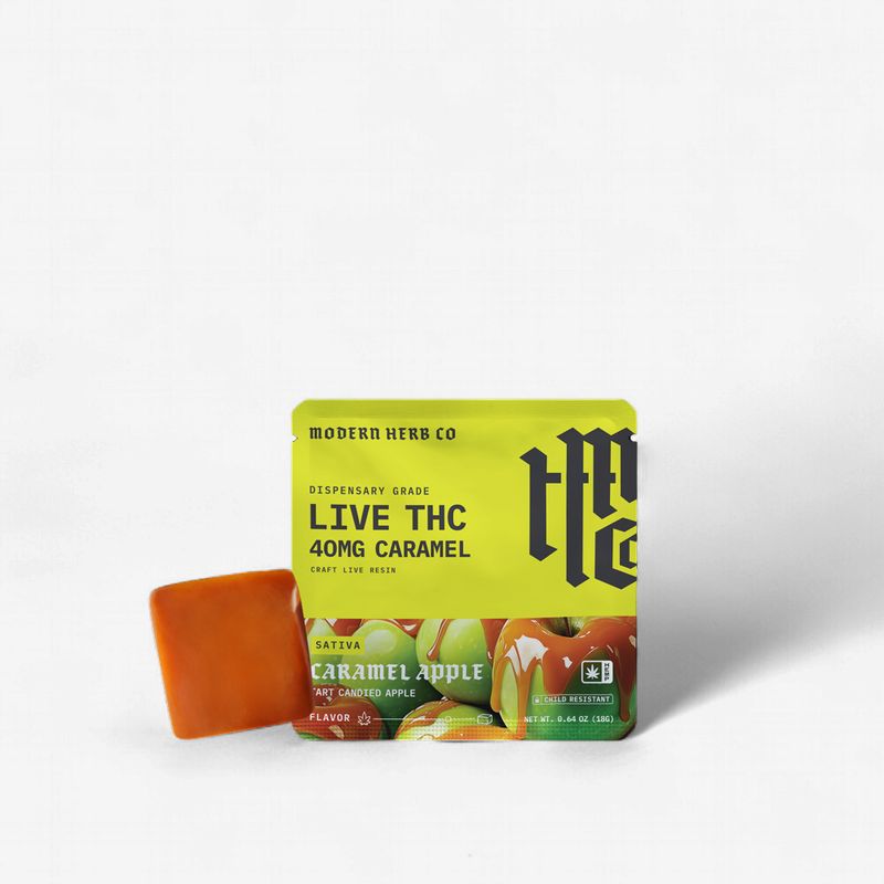 Sativa Daytrip 40mg D9 with CBG, and THCV Caramel Apple  Caramel