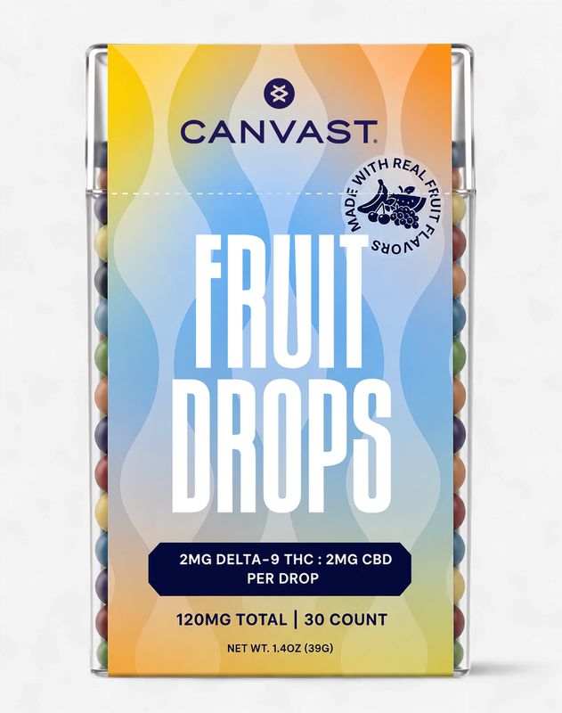 Microdose Fruit Drops 2mg D9 : 2mg CBD