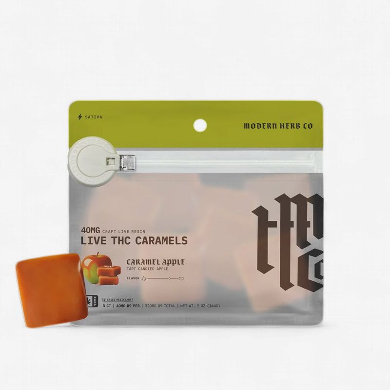 Sativa Daytrip 40mg D9, CBG, and THCV Caramel Apple  8 Count