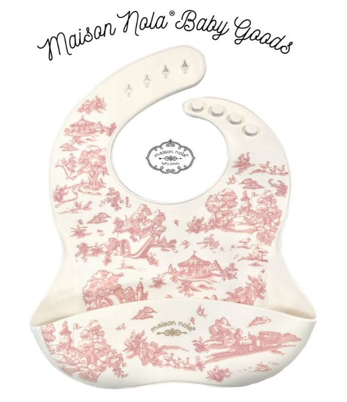 Storyland Toile Silicone Bib