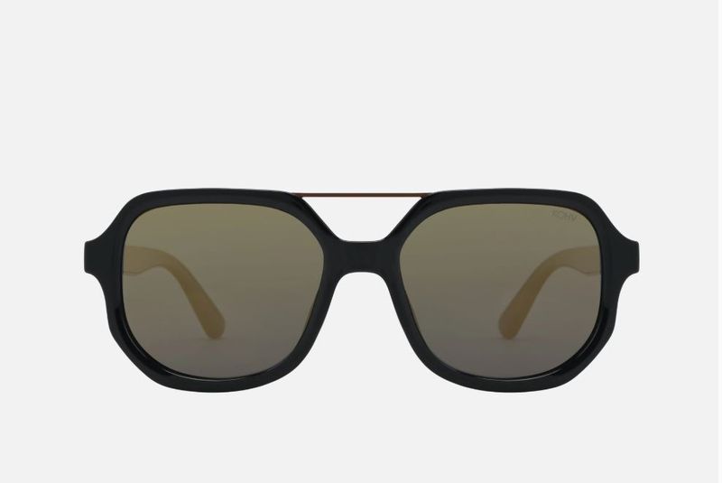 LUNA BRONZE Polarized Square Designer Fashion Sunglasses