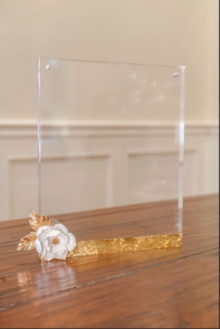 Small Magnolia Acrylic Picture Frame