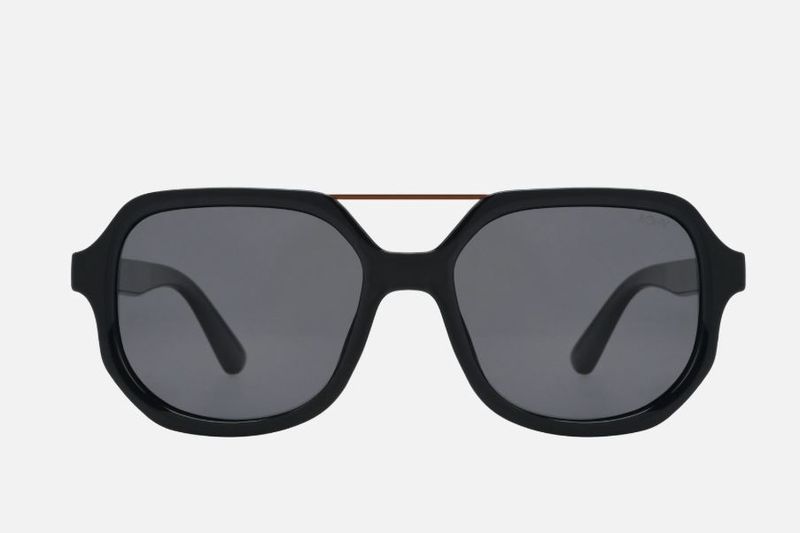 LUNA MIDNIGHT Polarized Square Designer Fashion Sunglasses