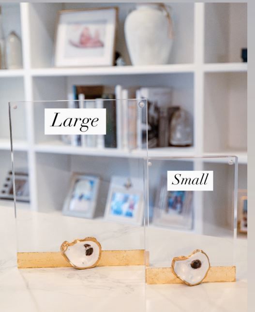 Large acrylic oyster frame