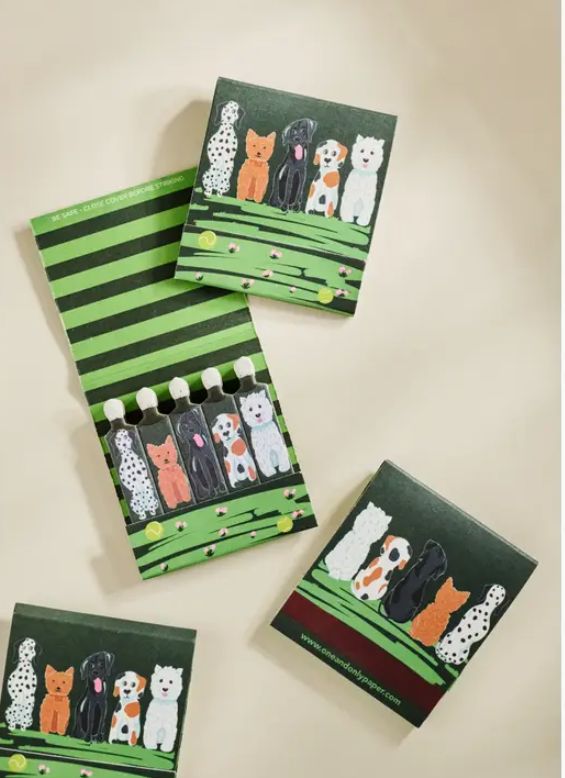 Puppy Pals Printed 10 Stem Matchbook