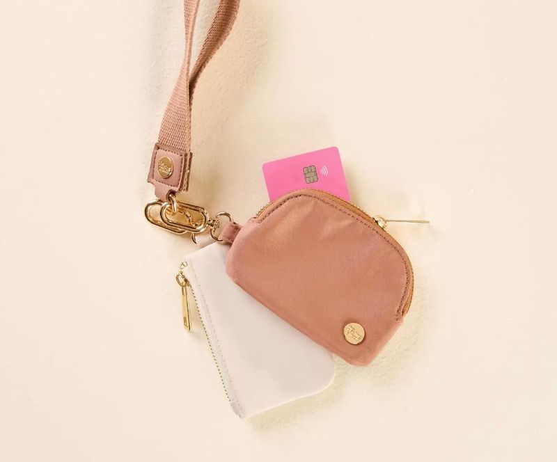 Dynamic Duo Pouch Wristlet-Beige