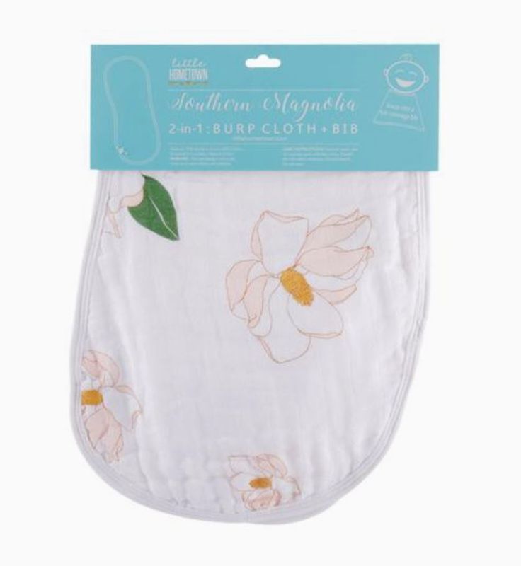 Magnolia Burp and Bib