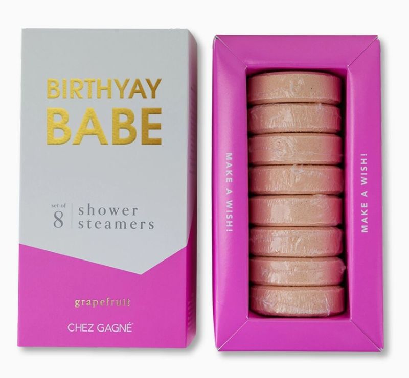 Birthyay Babe - Birthday Shower Steamers - Grapefruit - Set of 8 Tabs