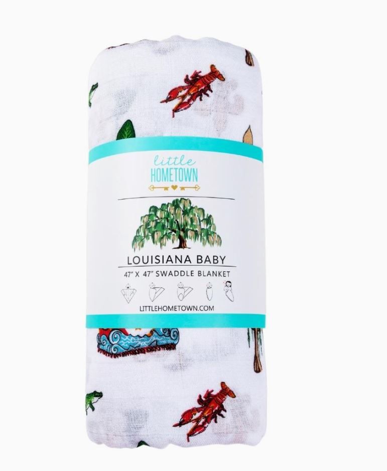 Louisiana Baby Swaddle Blanket (Unisex)