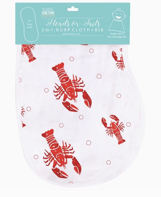 Heads or Tails Burp and Bib (Unisex)