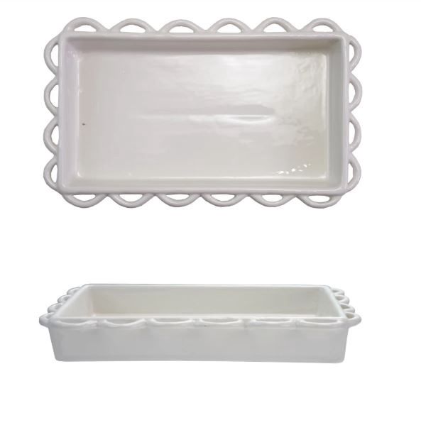 Decorative Scalloped Napkin Holder