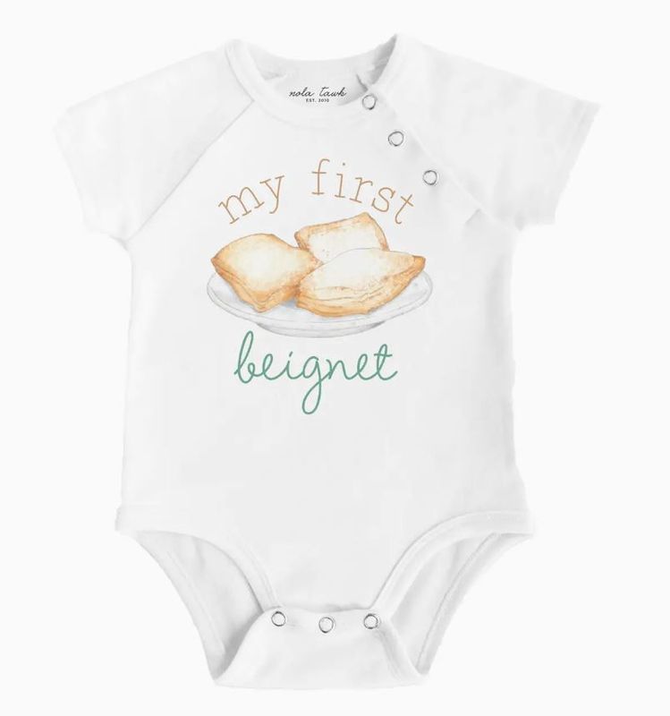 My First Beignet Organic Cotton Onesie