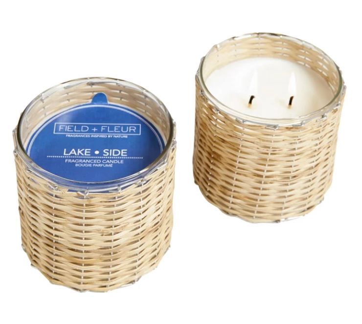 Lake Side 2 Wick Handwoven Candle