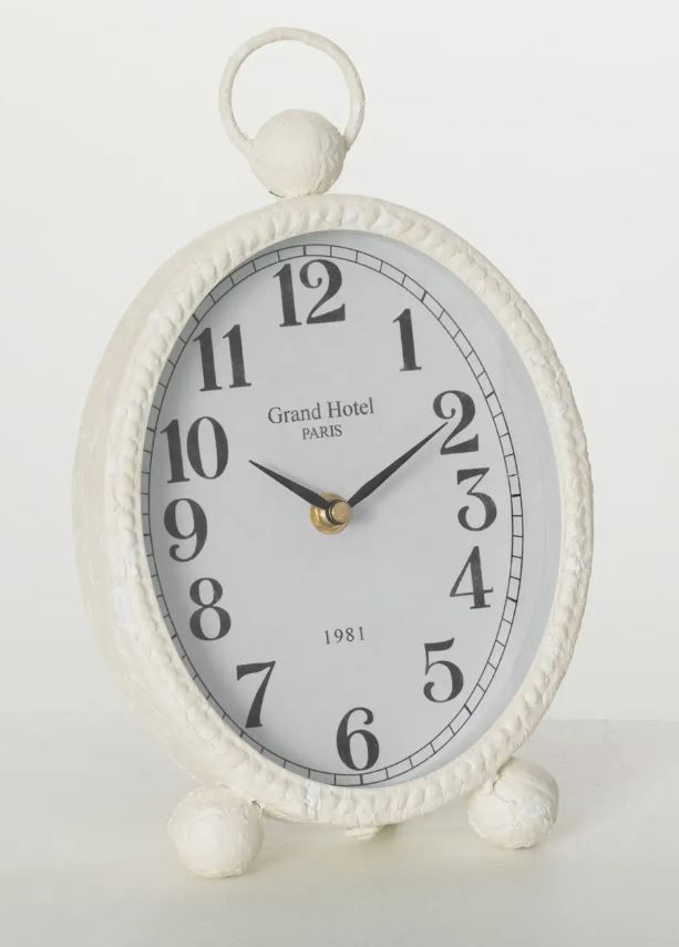 White Desk Clock