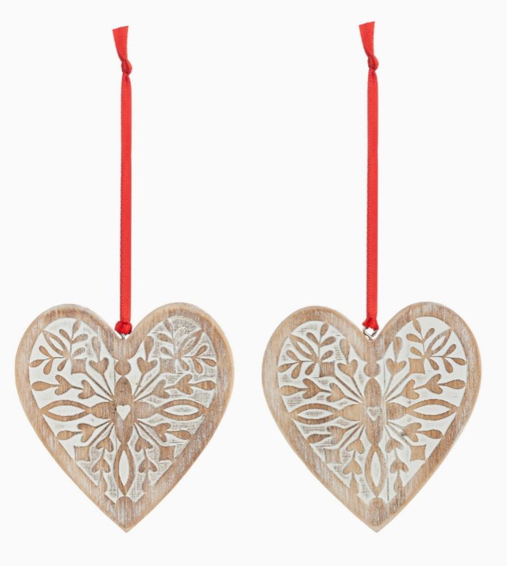 Heart One to Keep, One to Share Ornament Set