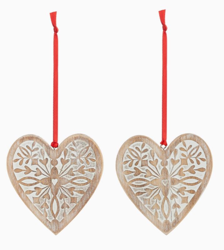 Heart One to Keep, One to Share Ornament Set
