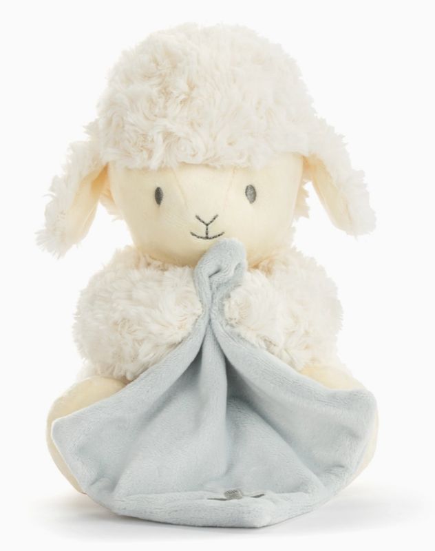 Jesus Loves Me Neutral Mechanical Lamb - 5"x 8.5"