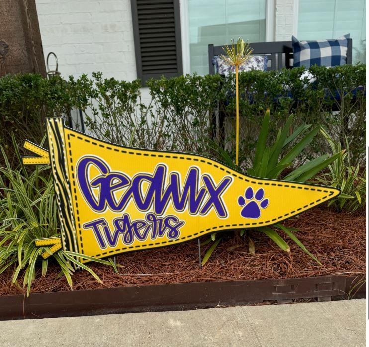 GEAUX TIGERS Flag  | Yard Sign
