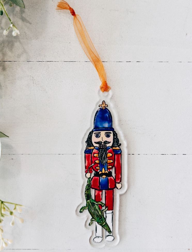 Cajun Nutcracker {Alligator} Ornament