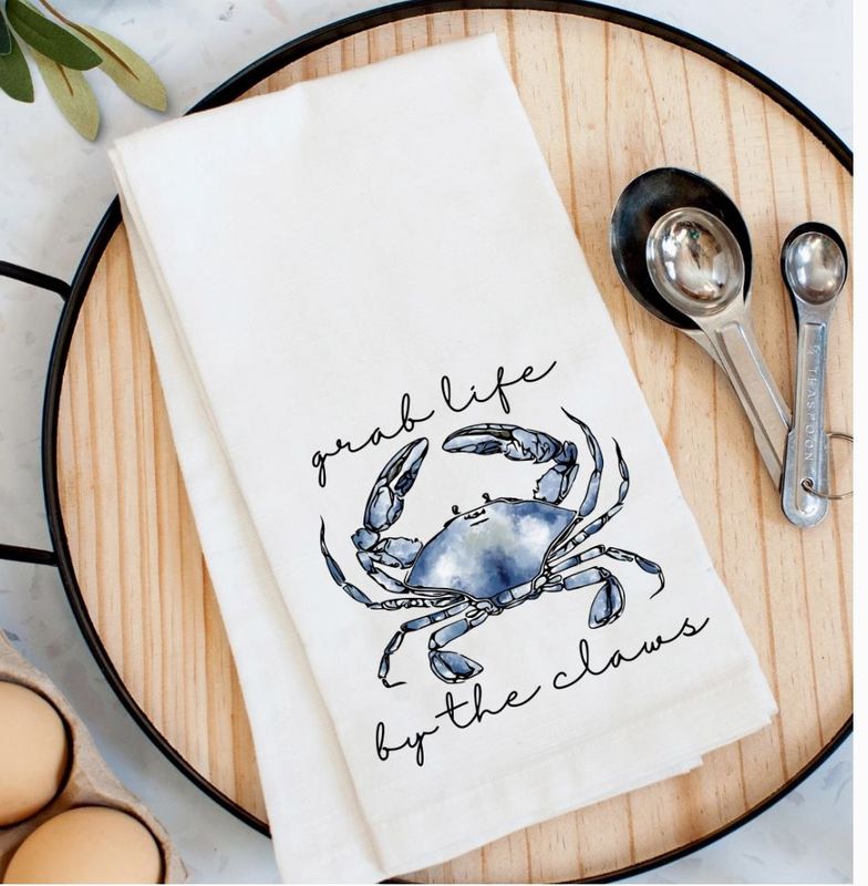 Crab Claws Kitchen Towel