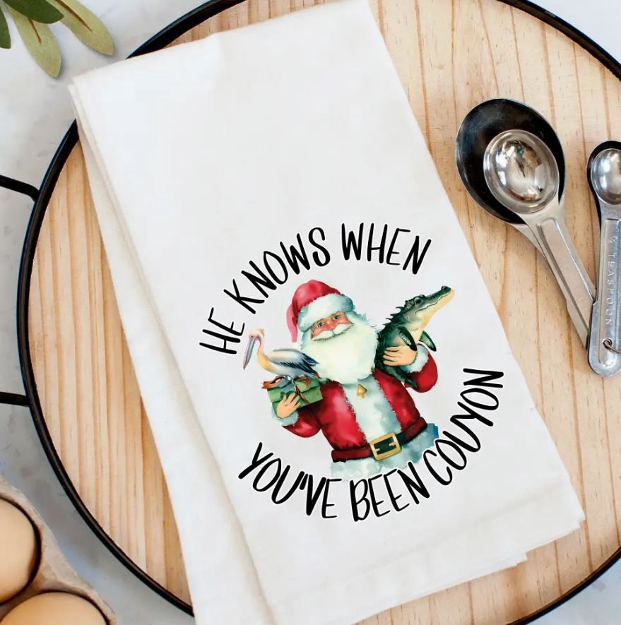 Santa Couyon Kitchen Towel