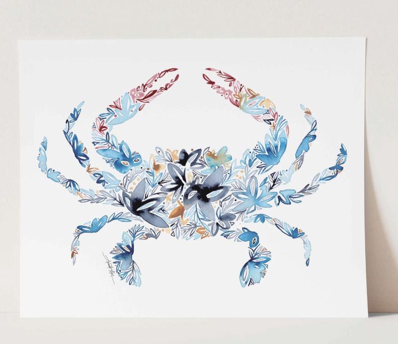 11 x 14 Blue Crab Fine Art Print