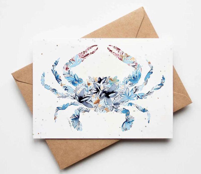 Blue Crab Plantable Greeting Card