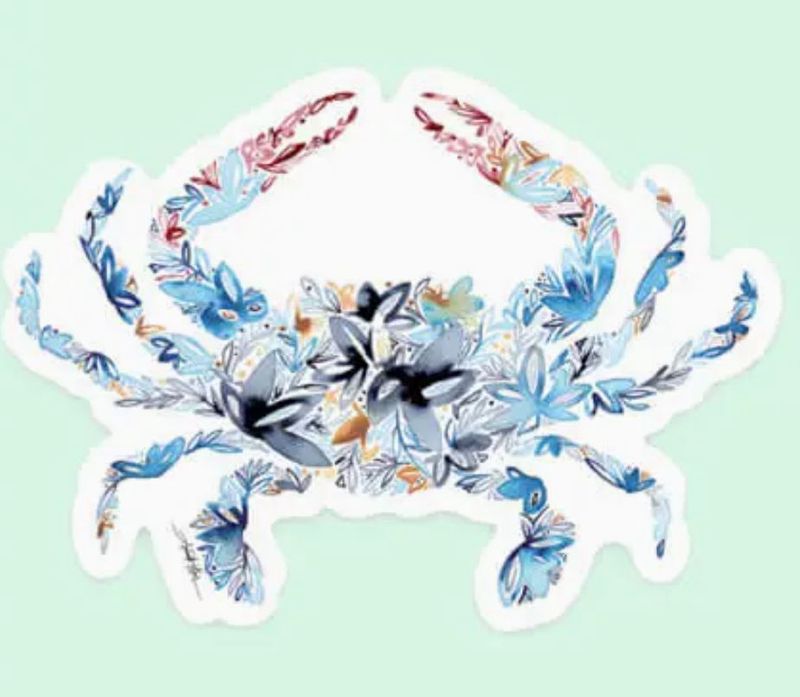Blue Crab Decal Sticker
