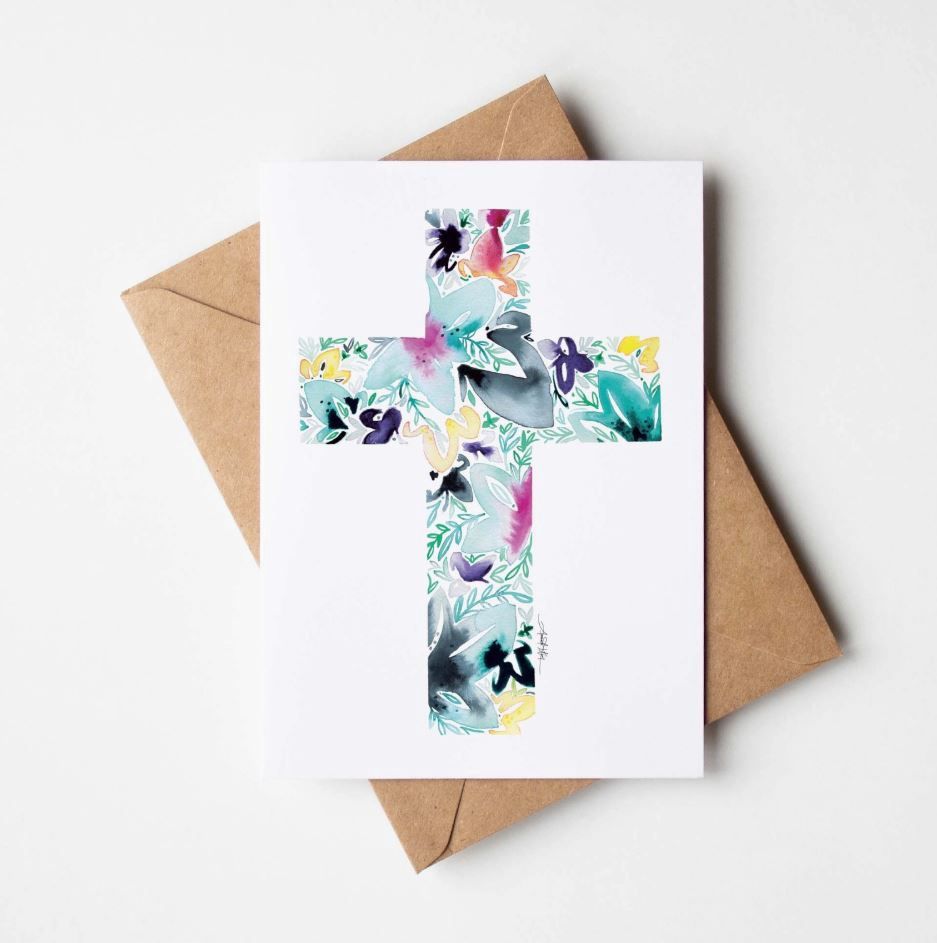 Cross Single Note Card