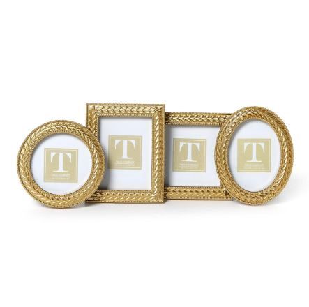 Laurel Wreath Gold Photo Frames