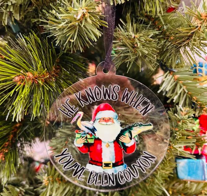 Santa Couyon Ornament