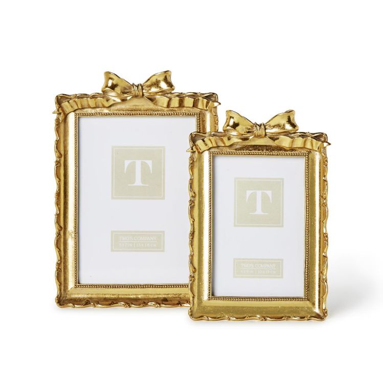 4x6 Gold Frames with Accent Bow