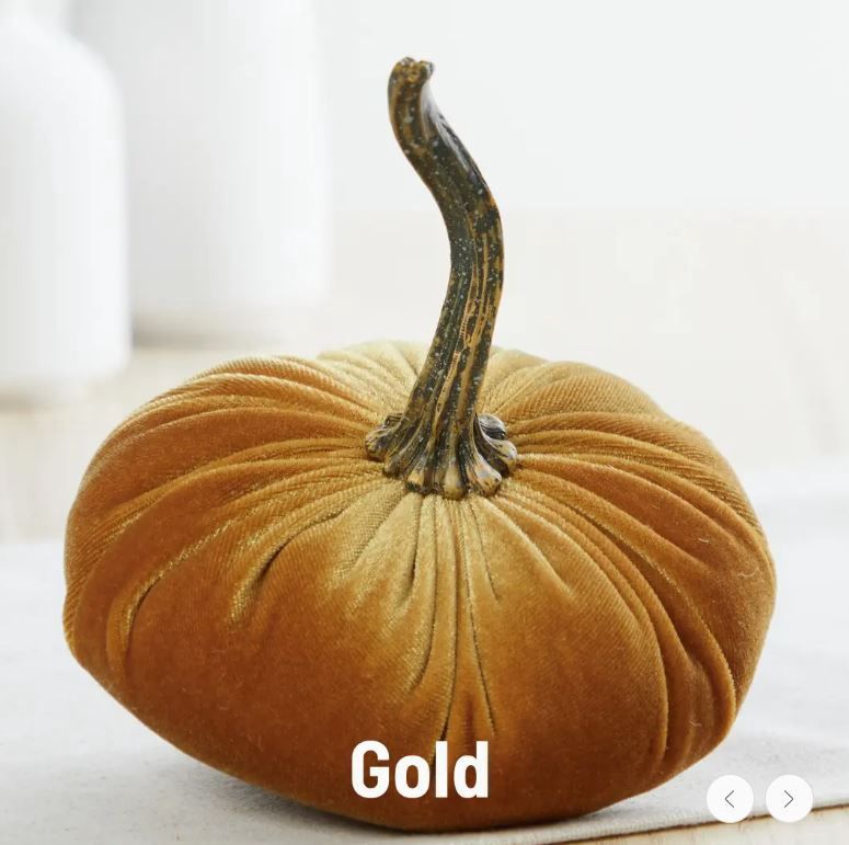 Small Velvet Pumpkin