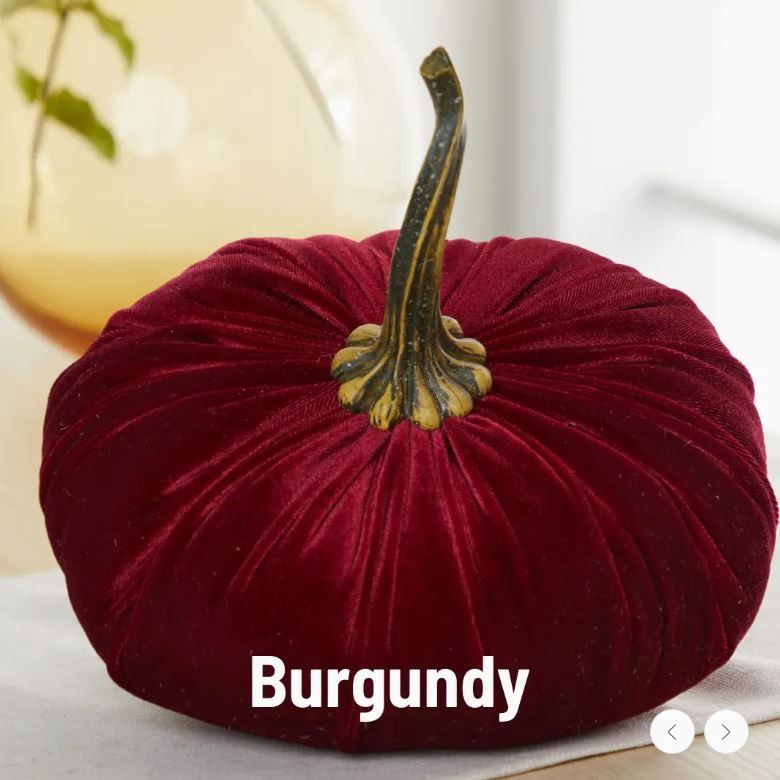 Extra Large Velvet Pumpkin