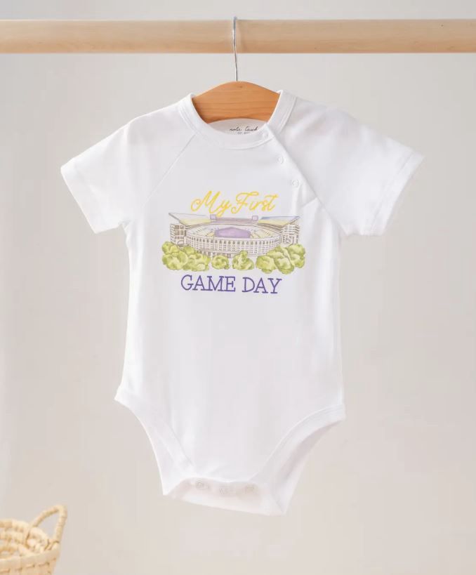 My First Game Day - LSU Organic Cotton Onesie