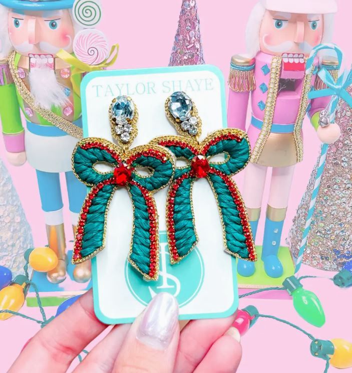 Beaded Christmas Bow