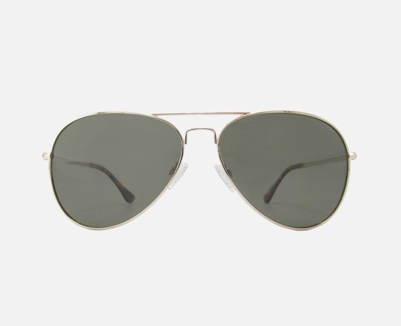 Ryder Classic Polarized Aviator Metal Sunglasses