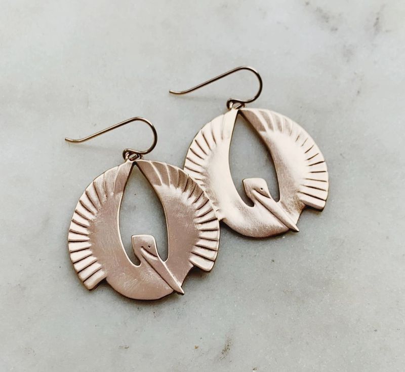 Pelican Rising Earrings - Large