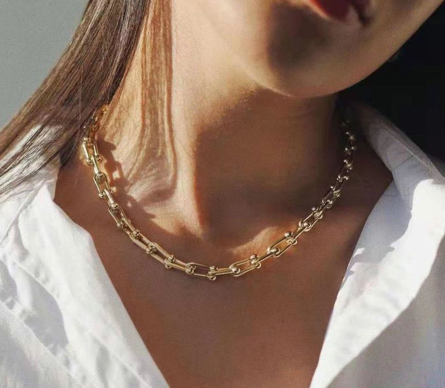 18K Gold Plated Stainless Steel Chain Necklace
